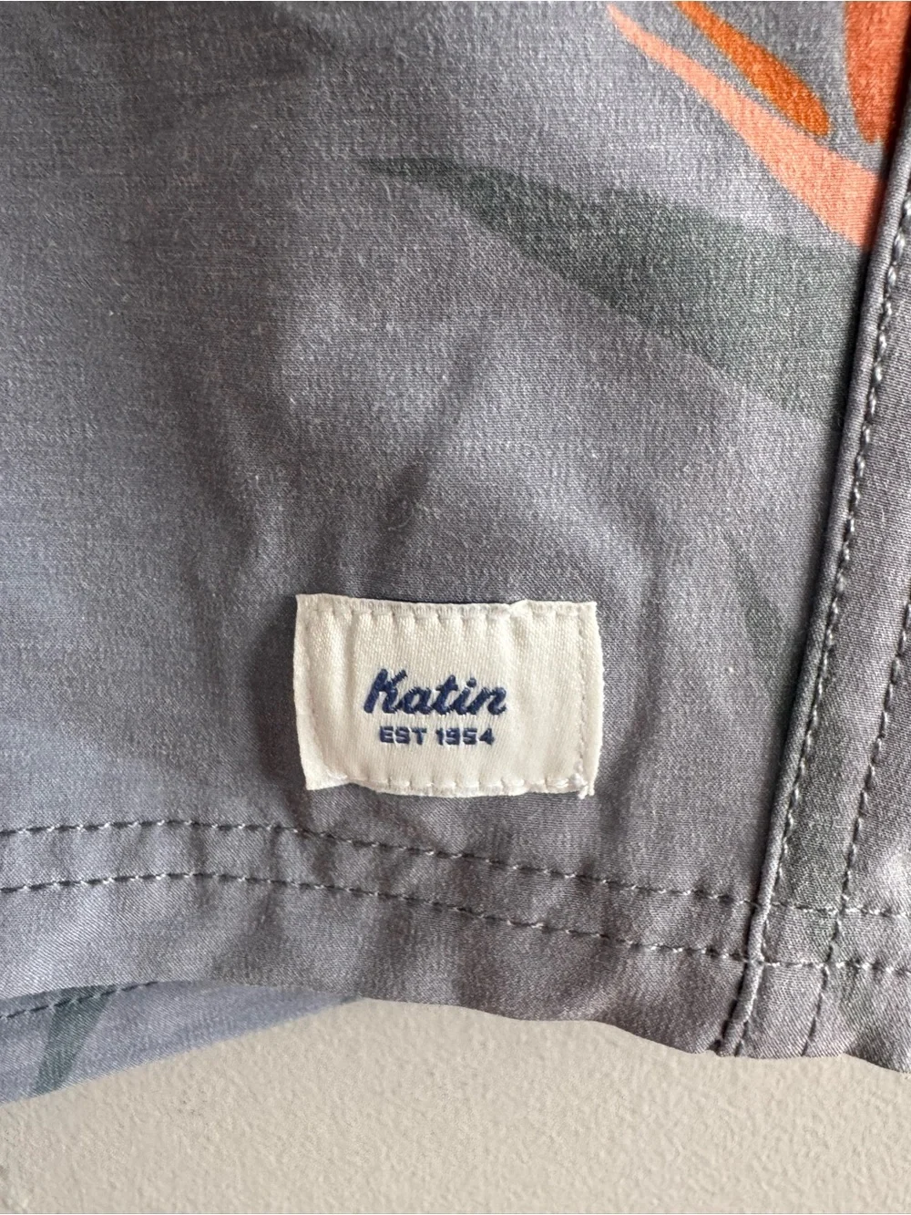 Katin Bird of Paradise Hybrid Board Shorts Men’s 28 Gray Floral NWT
